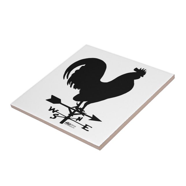 Weathervane Rooster Fliese (Seite)