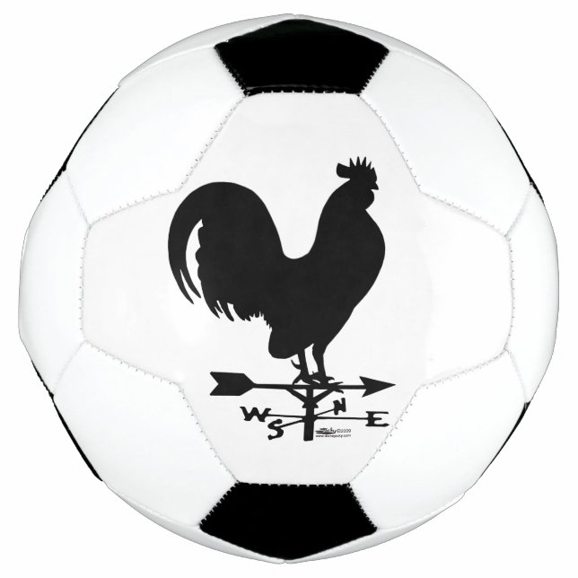 Weathervane Rooster Fußball (Vorderseite)