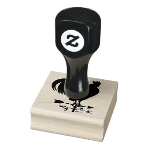 Weathervane Rooster Gummistempel