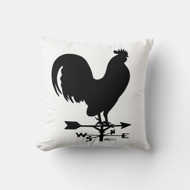 Weathervane Rooster Kissen (Vorderseite)