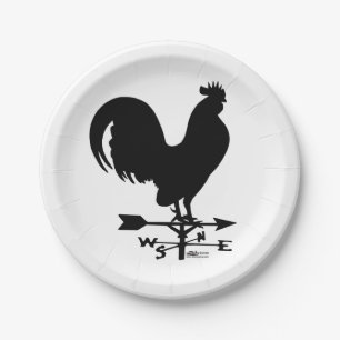 Weathervane Rooster Pappteller