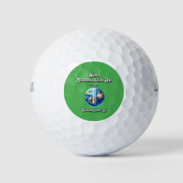 Weathr formt das Leben. Weltmeteorologischer Tag. Golfball