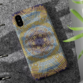 Weave Mandala Blue und Yellow Case-Mate iPhone Hülle