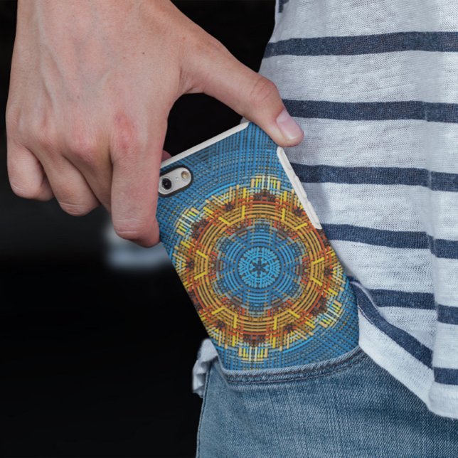 Weave Mandala Blue Yellow und Red Case-Mate iPhone Hülle (Von Creator hochgeladen)