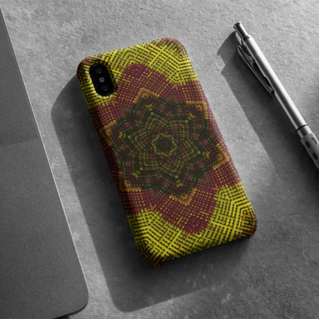 Weave Mandala Gelb und Orange Case-Mate iPhone Hülle (Von Creator hochgeladen)