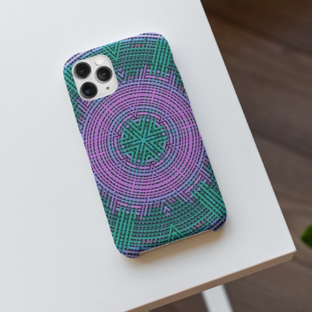 Weave Mandala Rosa und Blau Case-Mate iPhone Hülle (Von Creator hochgeladen)