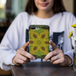 Weave Mandala Yellow Green und Orange Case-Mate iPhone Hülle