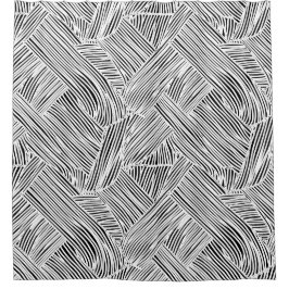 Weave Pattern Design Art  Duschvorhang
