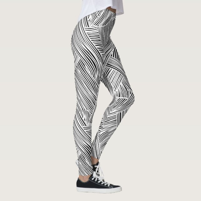 Weave Pattern Design Art  Leggings (Rechts)