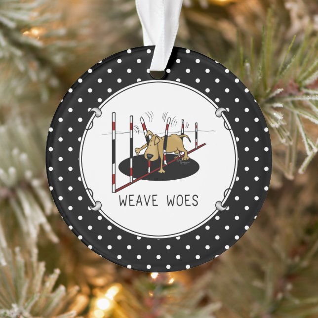 Weave Woes - Agility lustig steckte Hundeschuhe Ornament (Baum)