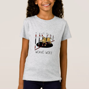 Weave Woes - Agility lustig steckte Hundeschuhe T-Shirt