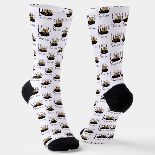 Weave Woes - lustiges Agility Socken (Gewinkelt)