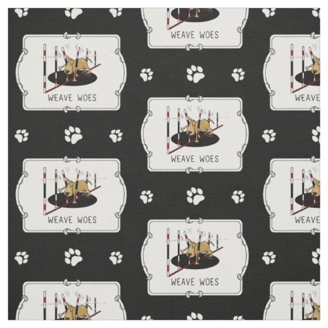 Weave Woes - lustiges Agility Stoff (Muster)