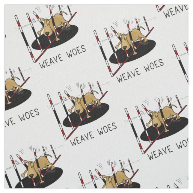 Weave Woes - lustiges Agility Stoff (Muster)