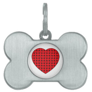 Weaved Red Heart Tiermarke