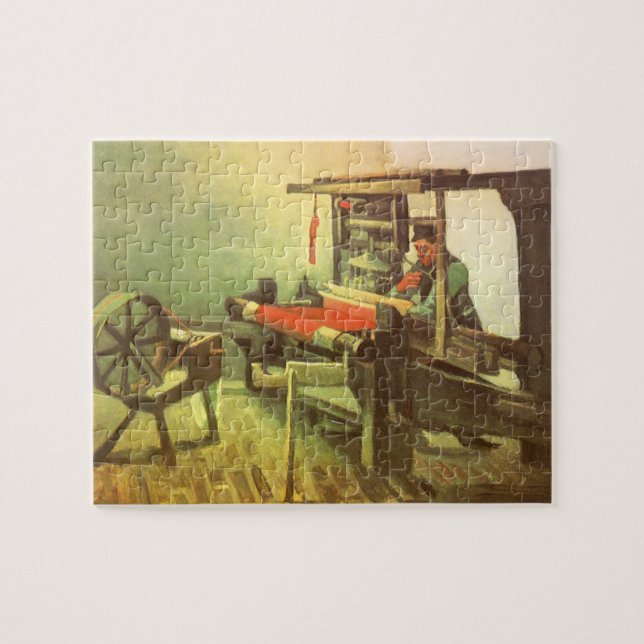 Weaver vor Links Spinnrad Vincent van Gogh (Horizontal)