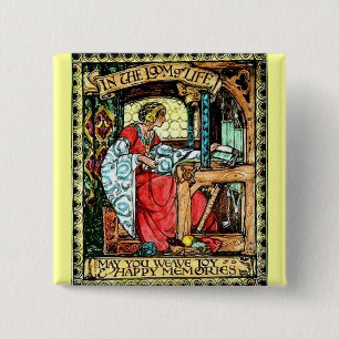 Weaving Women Button