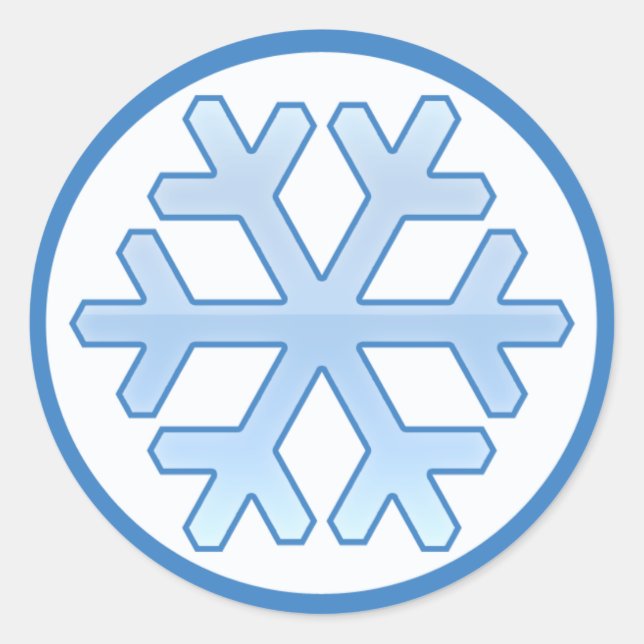Web 2.0 Snowflake Stickers (Vorderseite)