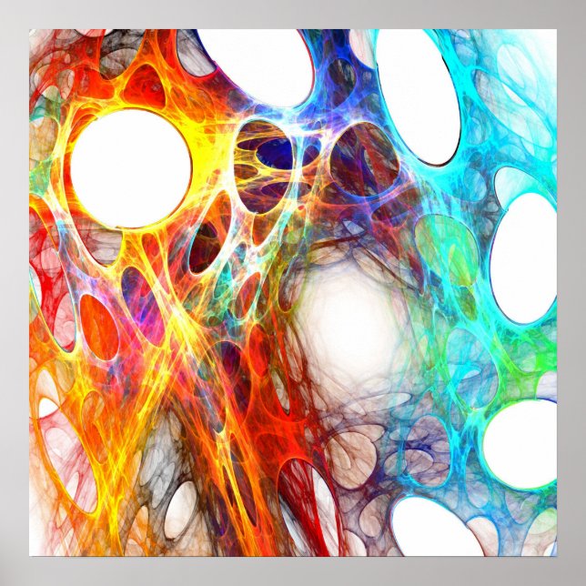 Web coloré - Poster (Devant)