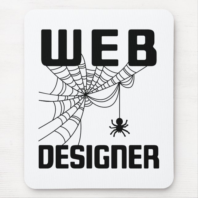 Web Designer Design Website Developer Spider Mousepad (Vorne)