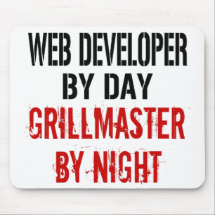 Web Developer Grillmaster Mousepad