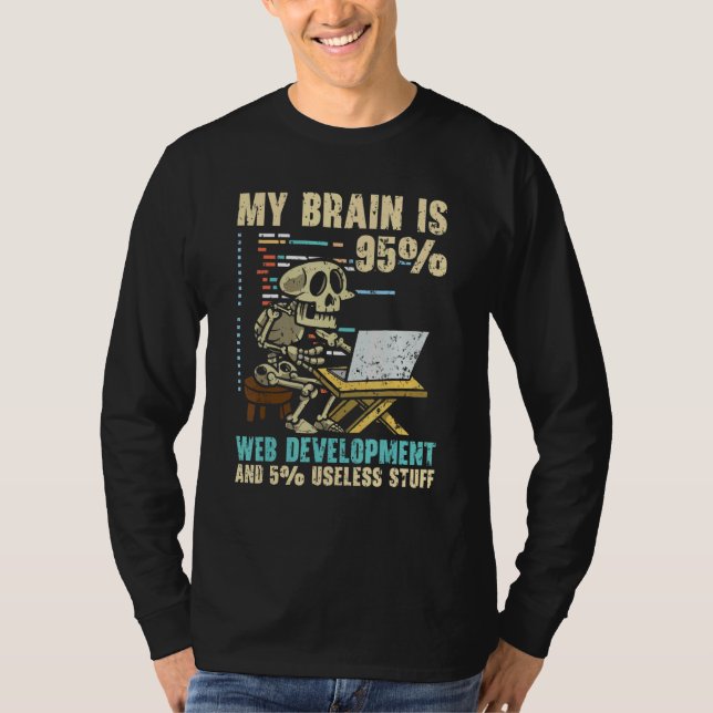 Web Developer IT Guy Computer Website Development  T-Shirt (Vorderseite)