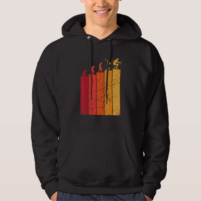Web Developer Programmer Student Coder Man Evoluti Hoodie (Vorderseite)