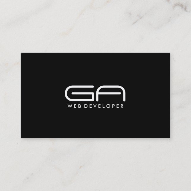 Web-Entwickler - Visitenkarten Visitenkarte (Vorderseite)
