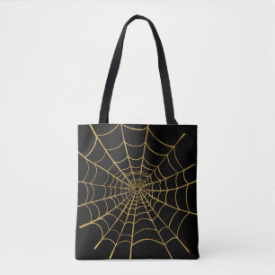 Web mit Gold und Black Spider Tasche
