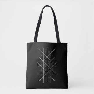 Web of wyrd rune viking tote bag
