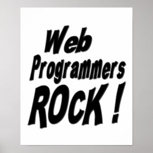 Web Programmers Rock! Poster Print
