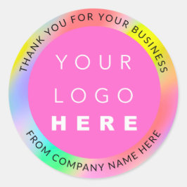 Web Roink mit dem benutzerdefinierten Logo Hologra Runder Aufkleber