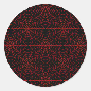 Web-Spider-Web-Sticker Runder Aufkleber