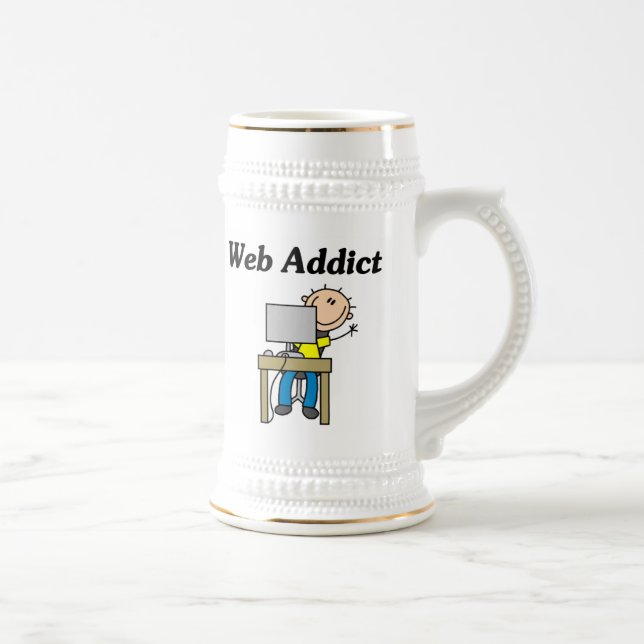 Web-Süchtiger Bierglas (Rechts)