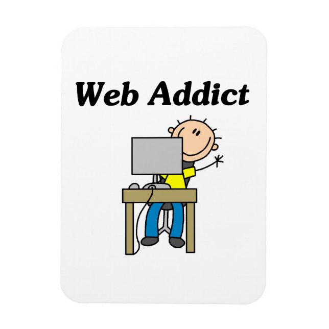 Web-Süchtiger Magnet (Vertikal)