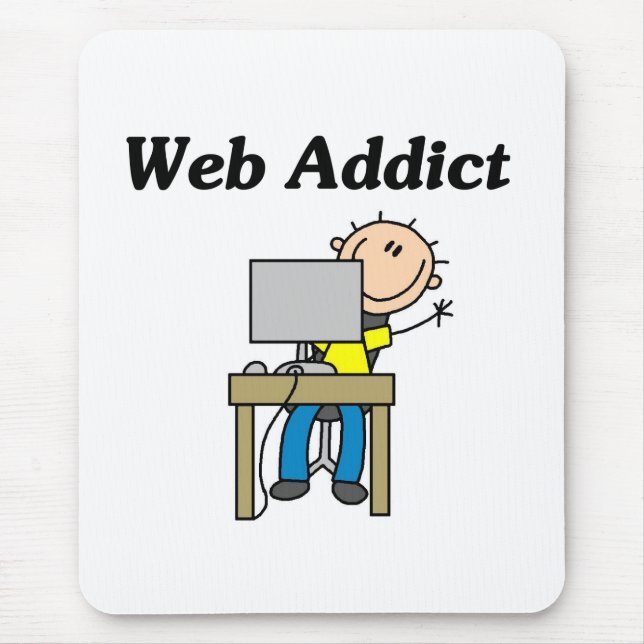Web-Süchtiger Mousepad (Vorne)