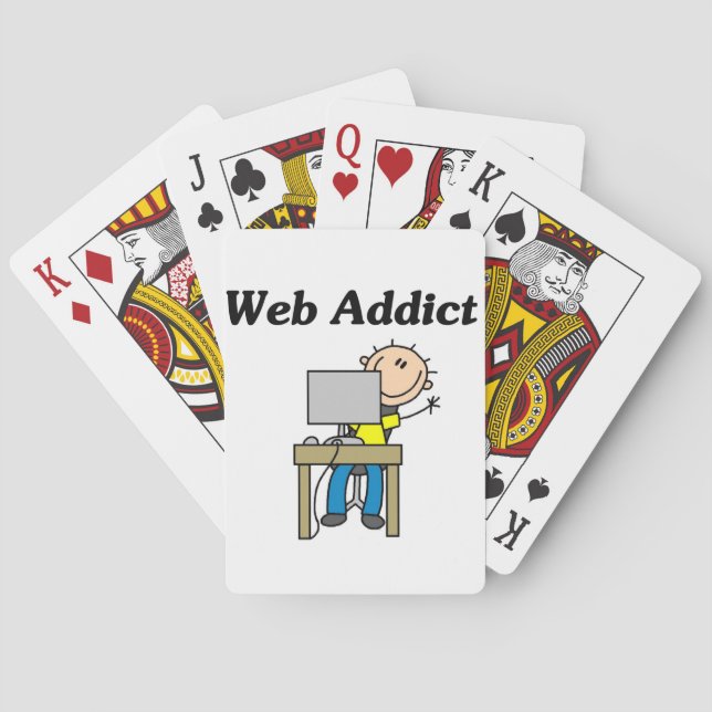 Web-Süchtiger Spielkarten (Rückseite)