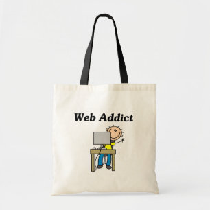 Web-Süchtiger Tragetasche