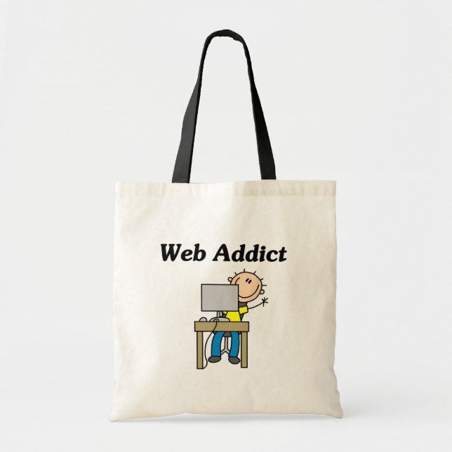 Web-Süchtiger Tragetasche (Vorne)