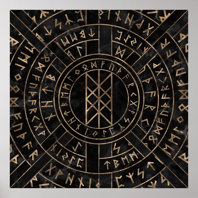 Web von Wyrd Die Matrix des Schicksals - Marmor un Poster (Vorne)