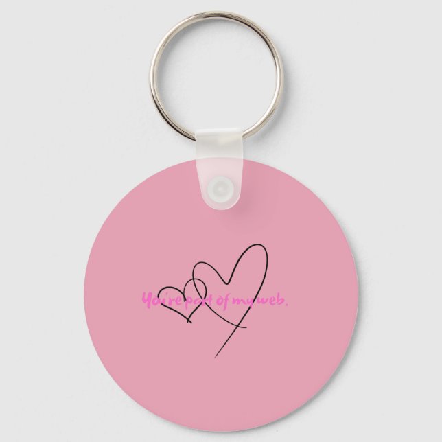 Web Within – Art of Hidden Strength Schlüsselanhänger (Vorderseite)