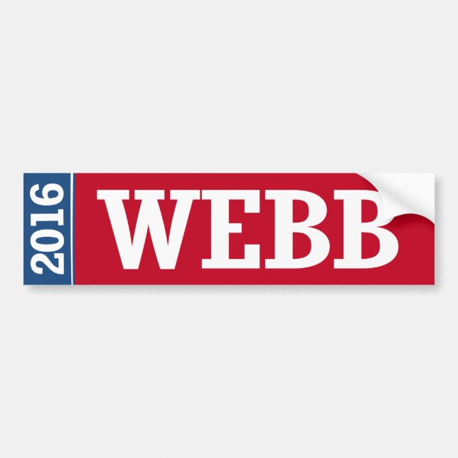 WEBB 2016 AUTOAUFKLEBER (Vorne)