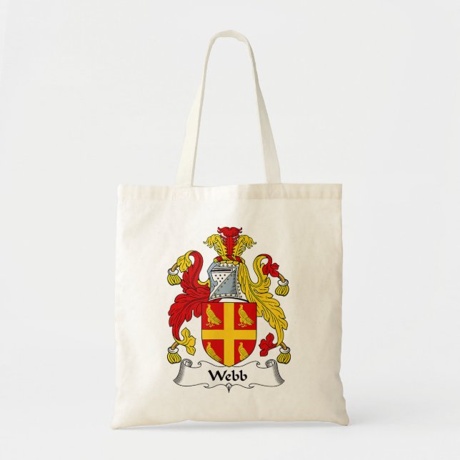 Webb Coat of Arms  Family Crest  Tragetasche (Vorne)