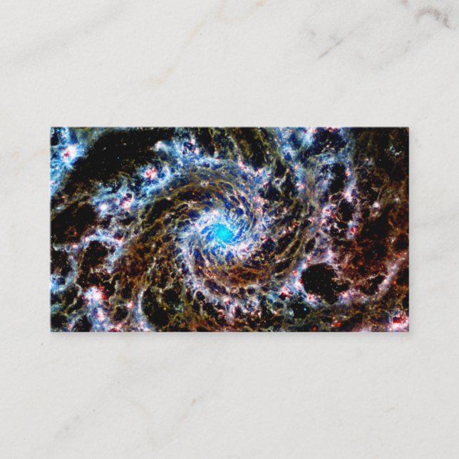 Webb Rainbow Spiral Galaxy Visitenkarte (Vorderseite)