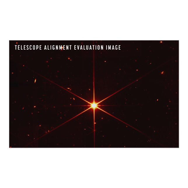 Webb-Weltraumteleskop, Ein Starry Guide to Alignme Fotodruck (Vorne)
