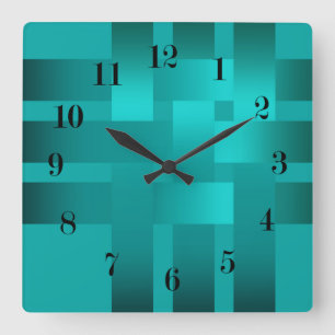 Webbänder, Satin Quadratische Wanduhr