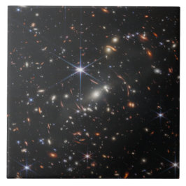 WebbS erste tiefe Feldansicht des Universums Fliese