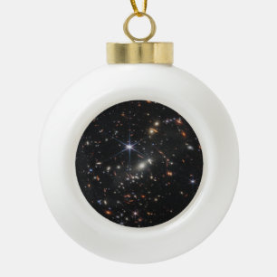 WebbS erste tiefe Feldansicht des Universums Keramik Kugel-Ornament