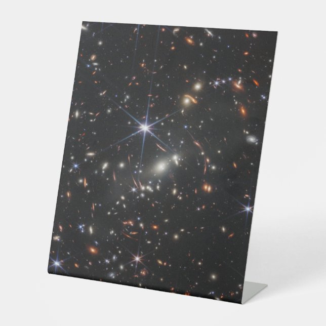 WebbS erste tiefe Feldansicht des Universums Sockelschild (Vorderseite)