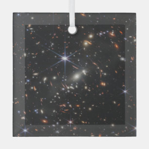 Webbs erste Tiefenansicht des Universums Ornament Aus Glas